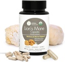 Herbal Treasure Lions Mane Supliment capsule, Made with Organic Lions Mane Powder for Mental Clarity and Focus Supplements, 800mg Lions Mane Powder Organic Mushroom Supplement 90 Capace