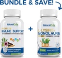 Laboratoarele naturale de vindecare Bundle: Suport imun + L-Lysine + Monolaurin