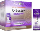 Aurora Nutrascience Ultra Liposomal C-Buster Imunity System Support, Vitamina C, Vitamina D, Zinc, Elderberry, Pelargonium, Vitamina K & Ginseng, 30 Packets, 10 ML