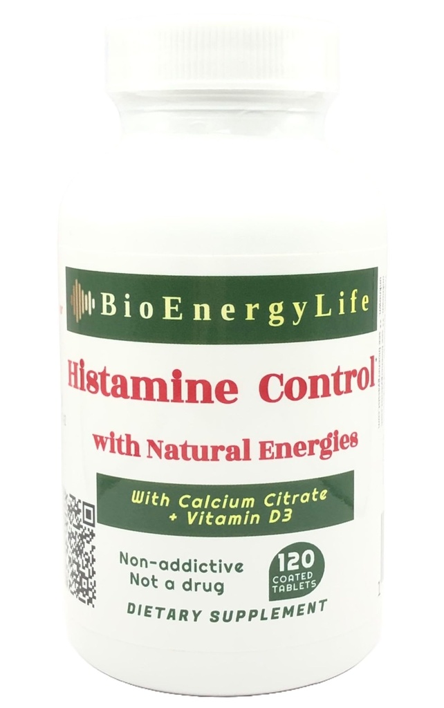 Controlul histaminei cu energii naturale - 120 comprimate - cu Frecvenţe naturale de HNMT şi enzime DAO pentru a ajuta la controlul nivelului de histamina