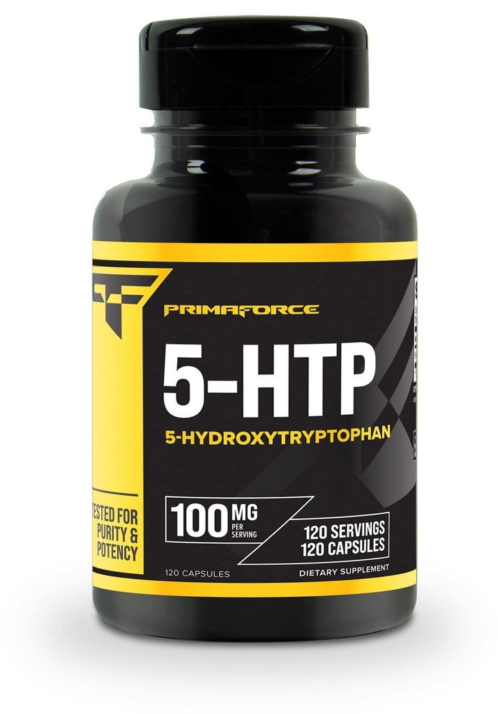 Primaforce 5-HTP 100 mg Supliment, 120 capsule, 100 mg Per Serving, 5-Hidroxitriptofan
