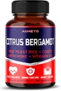 Citrus Bergamot Supliment cu Red Yeast Rice, CoQ10, Anghinare, Vitamina D3 - Suport Global Circulație Wellness și Sistemul Immune (150 Conte (Pachetul de 1)