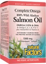 FACTOR NATURAL Ulei de somon de Alaska sălbatică, 90 CT