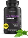Livingood Daily Allergen Supplement with Vitamina C, Querbetin, Nettle Leaf, Zinc, Bromelain & Tinospora, Non OMG, Vegan, Immune Support Formula, 120 Vegetarian Capsule