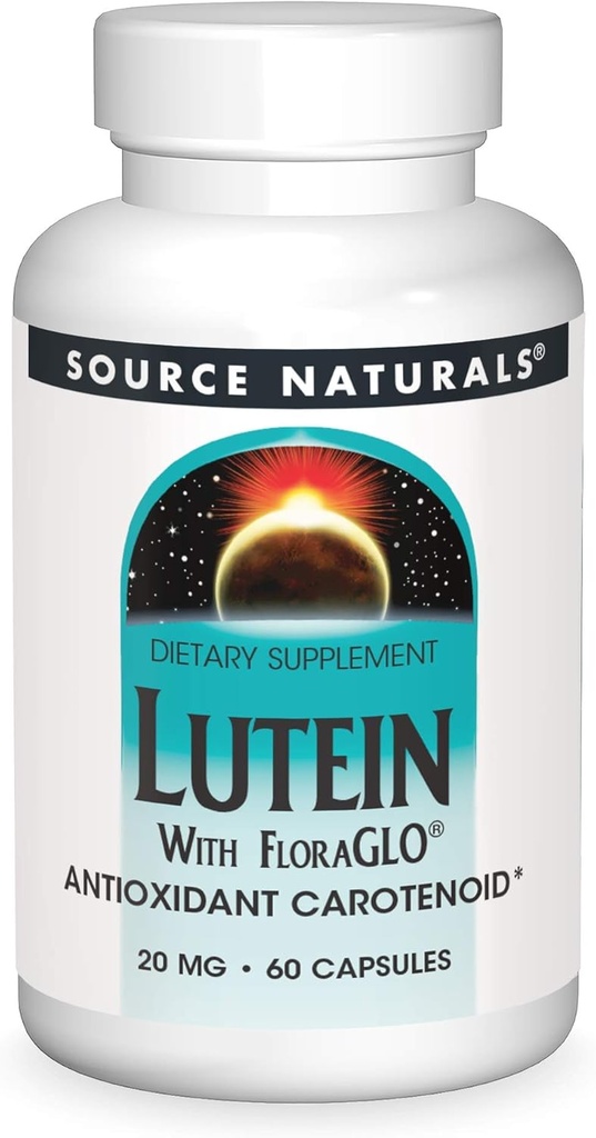 Sursa Naturals Lutein cu FloraGLO 20 mg Antioxidant Carotenoid - 60 capsule