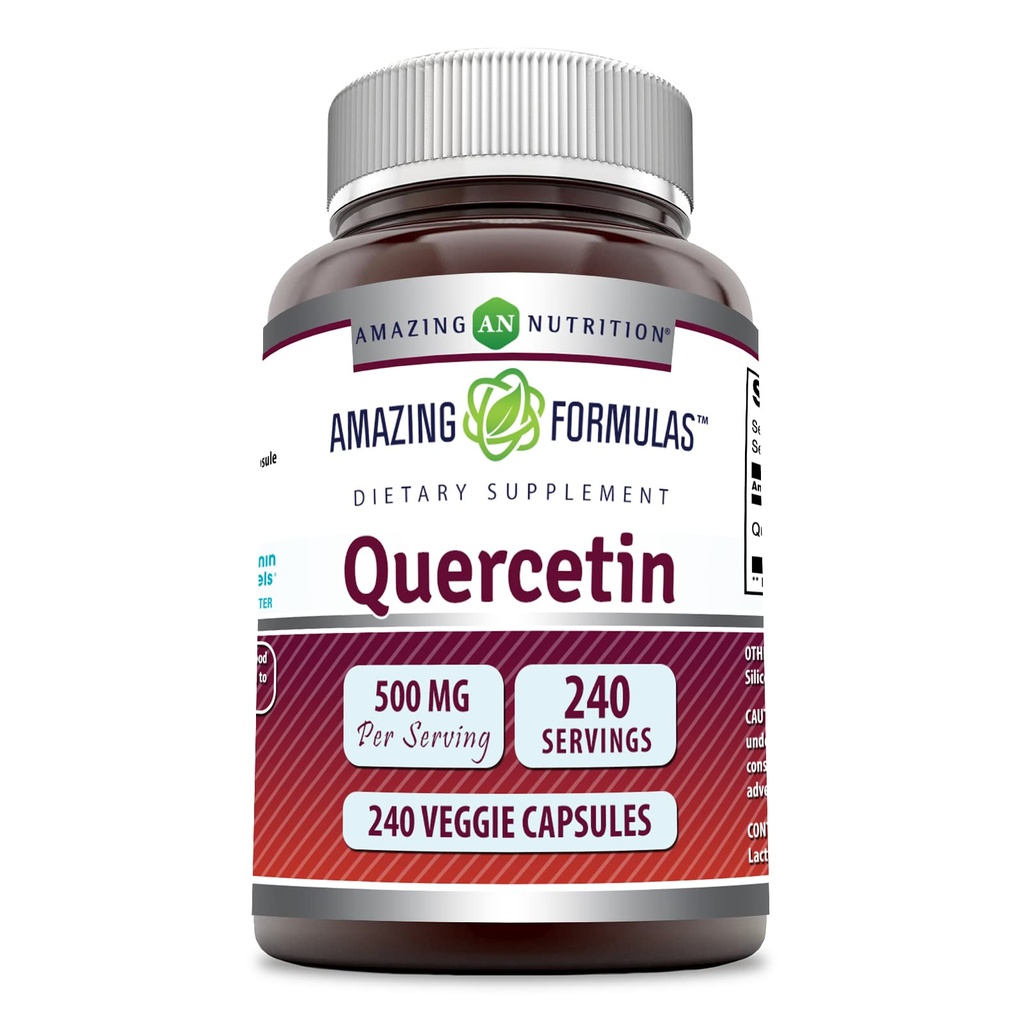 Amazing Formulas Querbetin 500mg Veggie Capsule Supliment  