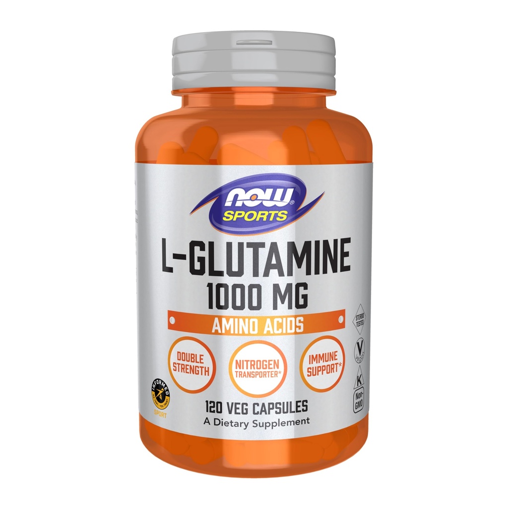 ACUM alimente Sport nutritie, L-glutamină, dublă concentraţie 1000 mg, aminoacid, 120 Veg capsule