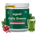 Organifi Daily Greens - În fiecare zi Nutriţie şi Suport - Verzi Pulbere pentru Energie, Digestia şi Imunitatea, 30 Serviri