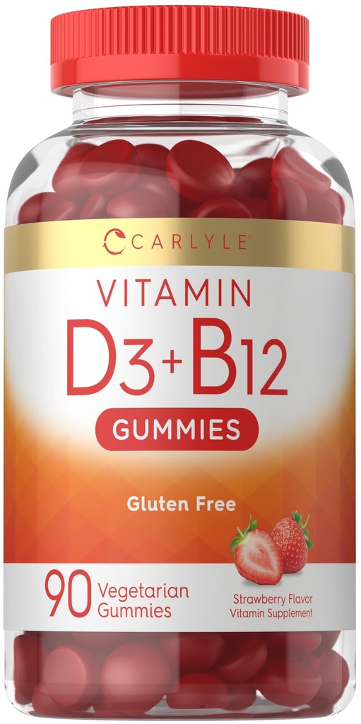 Carlyle Vitamina D3 + B12 Complex Gummies 