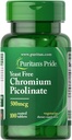 Puritani Pride Crom Picolinat 500 Mcg Drojdie Gratuit, 100 Conte