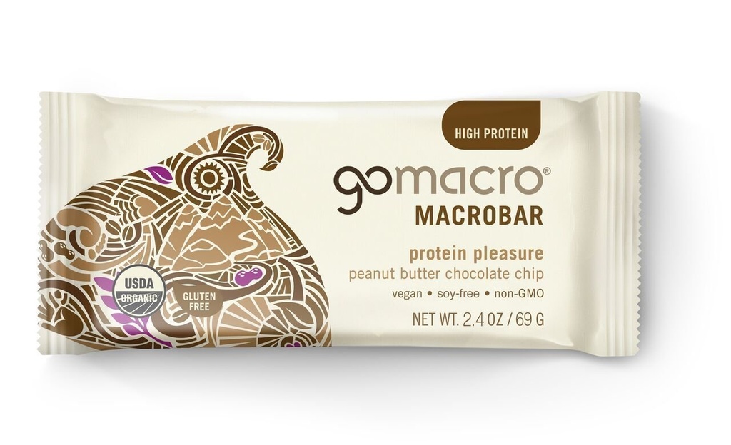 GoMacro, Proteine Pleasure Bar, Peanut Butter Chocolate Chip, 2.4 oz