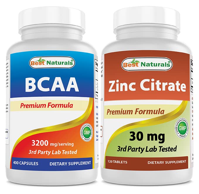 Cele mai bune naturale BCAA 3200 mg & Zinc Citrate 30 mg