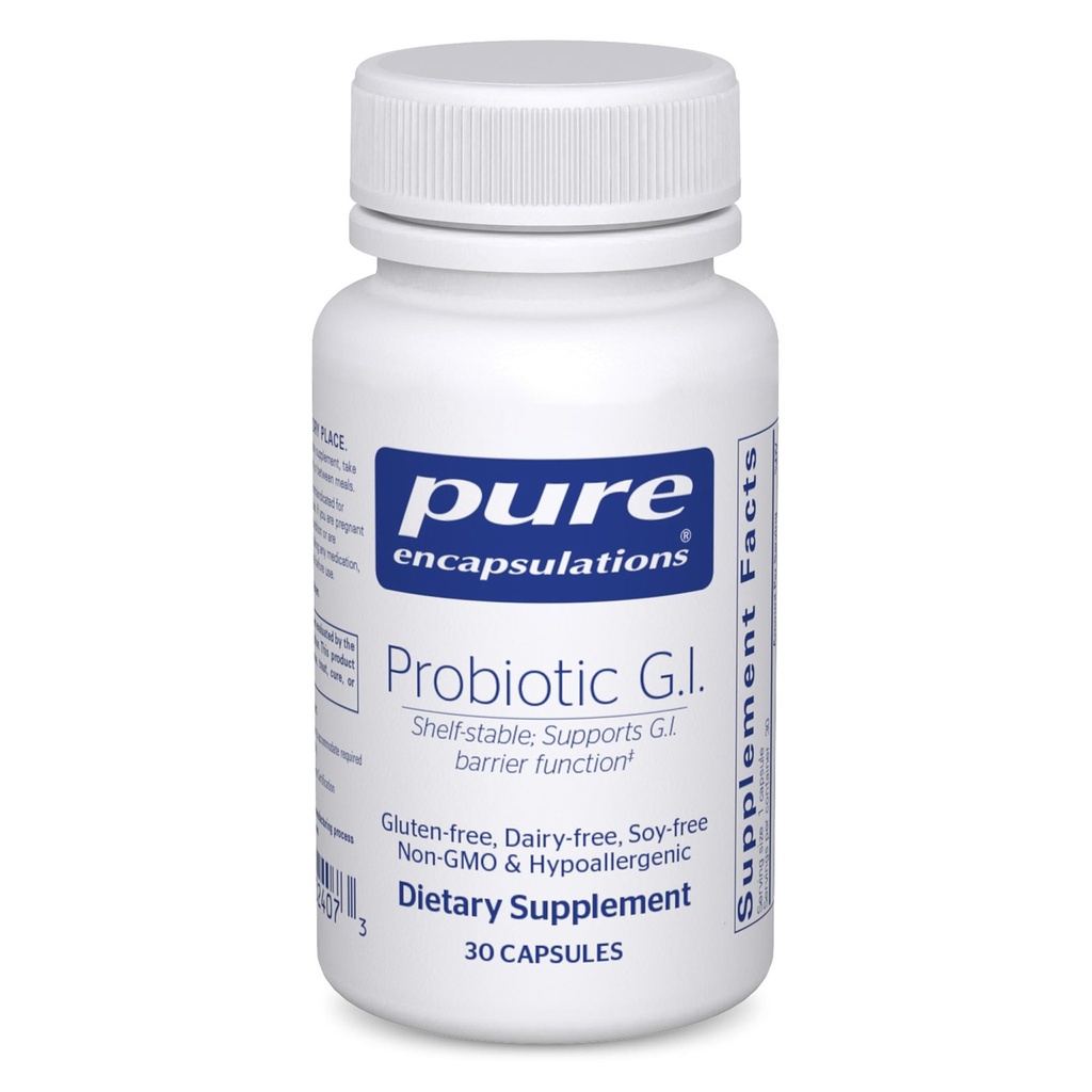 Încapsularea pură Probiotic G.I. - Perioada de valabilitate Probiotic stabil pentru sănătate intestinală şi suport gastro-intestinal - cu Lactobacillus & Bifidobactery - 30 capsule