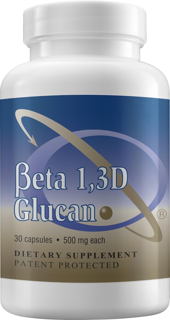 Supliment de sprijin imun punct de transfer foarte purificat Beta Glucan 500 mg per capsulă (b-glucan fibră) (Pachet de 1)
