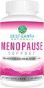 Cel mai bun Pamant Naturals Menopause Suport pentru Flash-uri fierbinți, Swings Mood, Transpirații de noapte, Nivele Hormon sănătos și mai mult. Made with Black Cohosh, Chasteberry & More