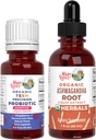 MaryRuth Organics Precizie picături probiotice pentru adolescenți (Raspberry) & Ashwagandha picături 