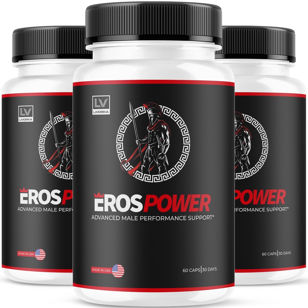 (3 ambalaj) Eros Power Supplement - Eros Power Supplement pentru bărbaţi, Eros Power, Eros pulbere Supliment, ErosPower Advanced Formula, Eros Power Capsule pentru bărbaţi, Eros Power Pills, 180 capsule timp de 3 luni