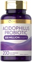 Capsule probiotice Carlyle Acidophilus pentru femei si barbati 500 Million 