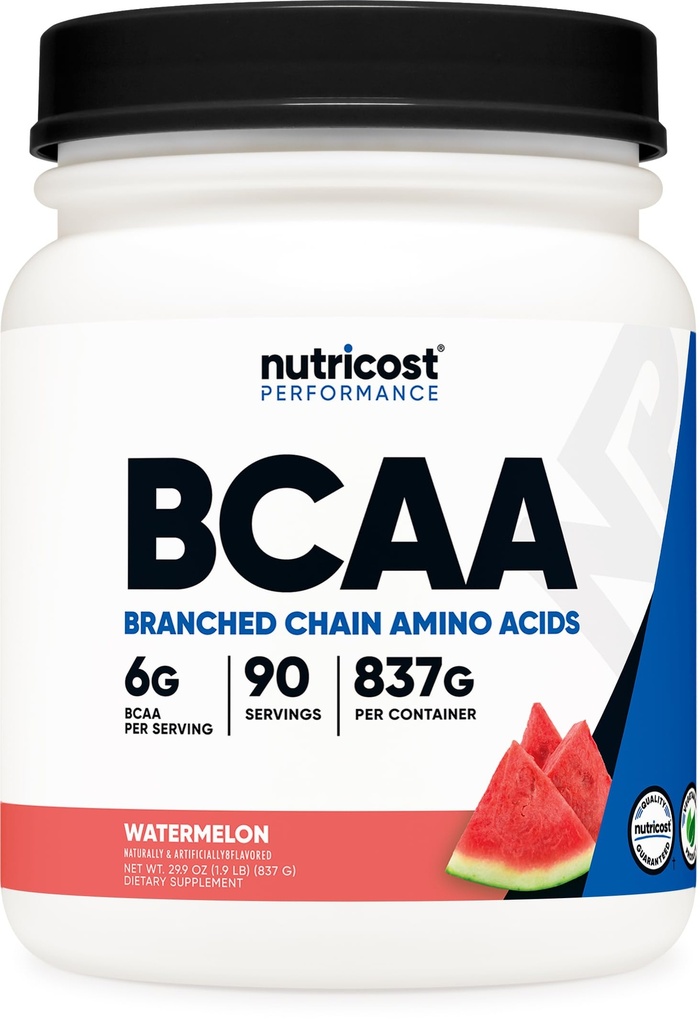 Nutricost BCAA Powder (Watermelon, 90 Serv) - Raportul optim 2:1:1