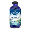 Nordic Naturals Arctic Cod Ulei de ficat, Nearomat - 8 oz - 1060 mg Total Omega-3s cu EPA & DHA - Heart & Brain Health, Imunitate sănătoasă, Wellness generală - Non-GMO - 48 Serviri