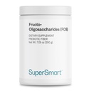 Supersmart - Fructo Oligosaccharides Powder (Prebiotics FOS) - Oligofructoză Inulin - Fiber Supplement - Intestinal Flora & Gut Health - Digestive Support 