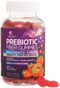 Gumiile de fibre pentru adulți, Daily 4g Gummy Fiber Supplement, Prebiotic Gummy Digestive Health Support - Plant based Soluble Fiber Chews, Prebiotics Supports Regularity & Digestion Non-GMO - 120 Gummies