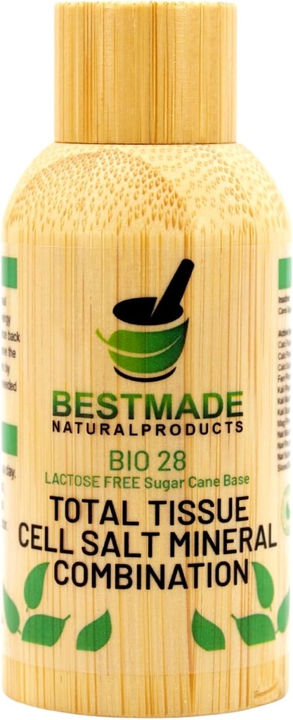 Bestmade Total Sare de tesut Combinatie minerala, BIO28 Lactoză-Free - Ajuta la absorbtia corpului Nutrienti, Creste Nivelele de energie, Îmbunătățește Modelele de somn, și reface Vitality, Vegan, 350 Pellets