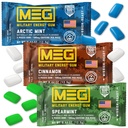 MEG Guma - Guma de energie militara de 100 mg de cofeina per bucata - 15 bucata Sample Pack - Energie si Focus la Boost Performace