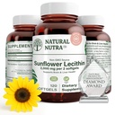 Natural Nutra Floarea-soarelui Lecitina 2000 mg Supliment, Supports Alaptarea mamelor cu lapte Plugged Duct Relief, Ficat & Brain Booster, Soy Free, Non-GMO, Gluten-Free, 120 Softge