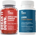 Dr. Tobias Ficat 21 Day Cleanse și Apple Cider Otegar Gummies - Sprijină Digestive Health and Liver Detox, Vegan, Non-GMO