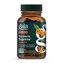 Gaia Herbs Turmeric Supreme Discomfort P.M. - Ajuta la furnizarea de confort pe timp de noapte pentru a sprijini mai mult somn odihnitor - cu Curcumin Tumeric, Kava, Valerian, Feverfeaty - 60 Fito-Capsule lichide (30-Day Supply)