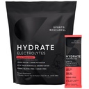 Sport de cercetare Hidrate Electroliti Pachete de praf - Zahăr-Free & natural arovărate cu vitamine, minerale și apă de nucă de cocos - Sprijină hidratare - 16 Pachete - rodii de cireșe