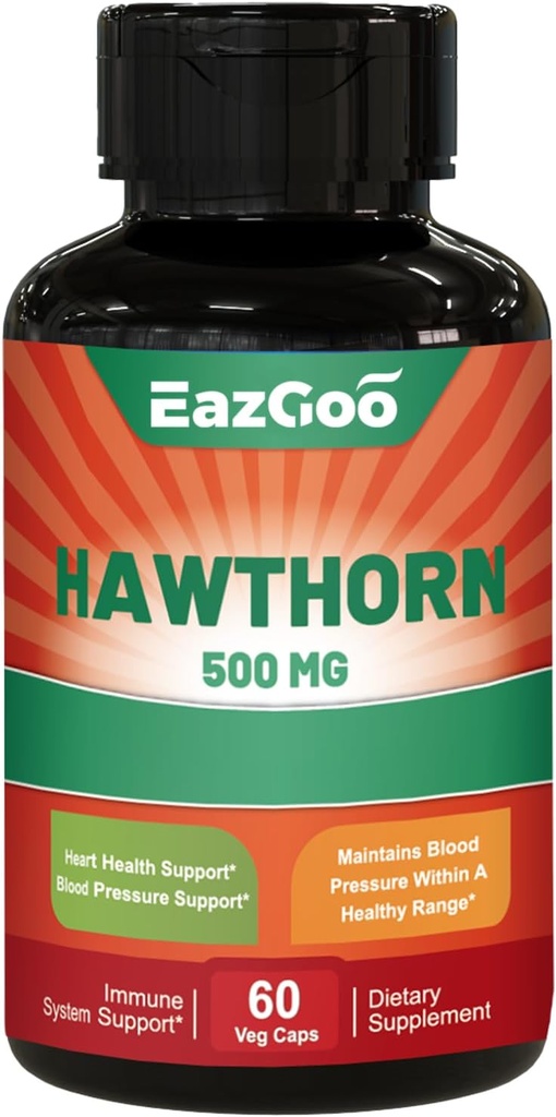 Hawthorn Berry Capsules-Antioxidant, Suport de circulaţie-Hawthorne Supliment- 60 Capsule Vegan, Non-GMO