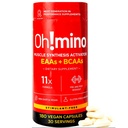 Oh!mino Essential Amino Acids Supliment. Capsule Stimulante. Toate cele 9 EAA, BCAA și perfect Amino pentru antrenamente, Amino Energy, și pentru a construi musculare, și Recupera mai repede.