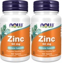 ACUM alimente Suplimente, zinc (Zinc Gluconat) 50 mg, susține funcții enzimatice*, suport imunitar*, 100 comprimate (Pachet de 2)