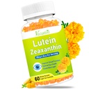 Vitamine ochi Lutein & Zeaxanthin Gummies, Sugar Free Eye Health Supplements with Bilberry, Astaxanthin - Support Blue Light, Visual Function and Macular Health - Mango Flavored, 60 Count