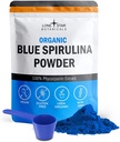 Lone Star Botanics Organic Blue Spirulina Powder - 100% pur albastru-verde Algae, No Fishy Smell, Vegan Superfood pentru Smoothies & Drinks, Non OMG, Gluten-Free, Vegan
