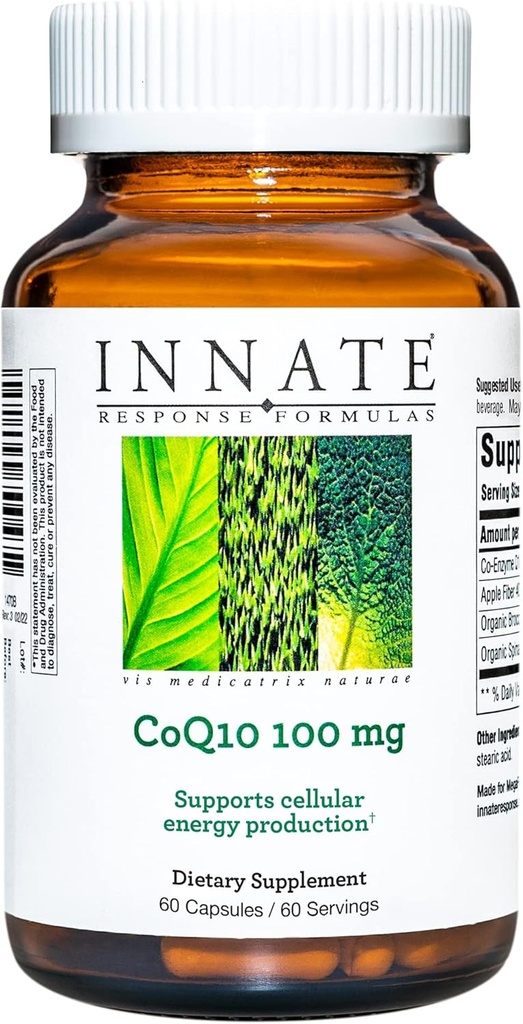 Formulare de răspuns INATE - CoQ10 100 mg, Formula de suport energetic - 60 capsule (60 Servings)