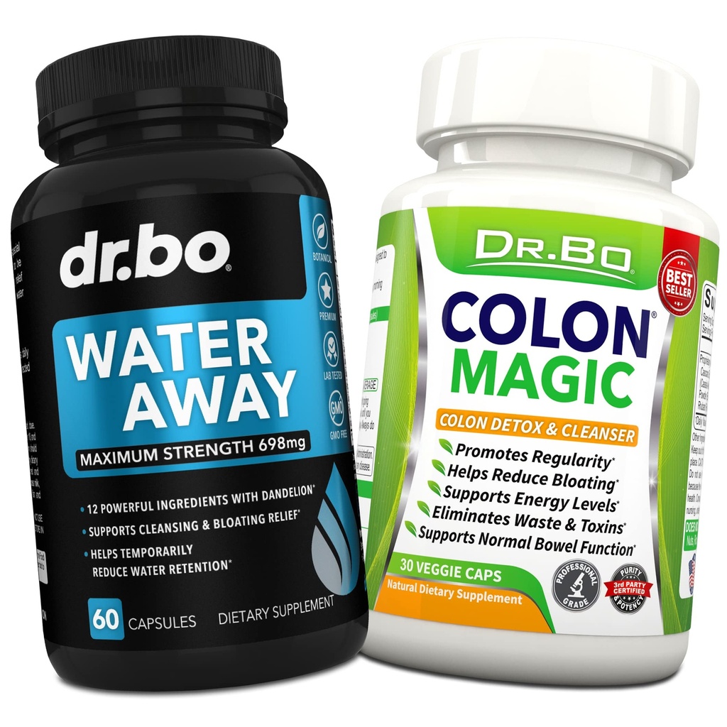 Pastile de apă Diuretice pentru reţinerea apei - Colon Cleanse Detoxifiere pentru Curățare intestinală - Away Pastile Pastile Herbal Diuretic Suplimente - Daily Constipație Relief Supplement Gut, Belly, Stomac Flush