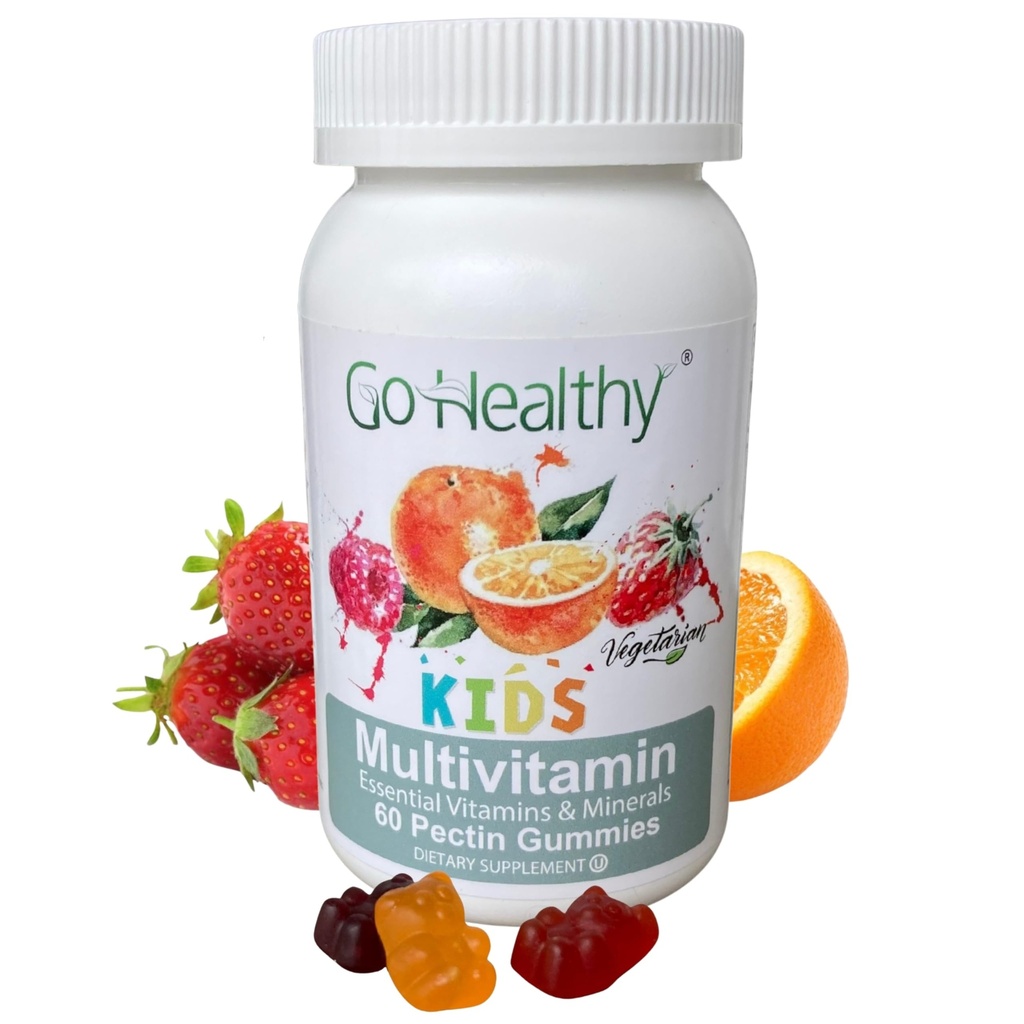 Go Healthy Kids Multivitamine Gummies, Immune Support, Kids Vitamina Gummies, Kosher Kid Vitamina, Halal, Non-GMO, Gluten-Gusty Gummy gratuit - 30 Serviri