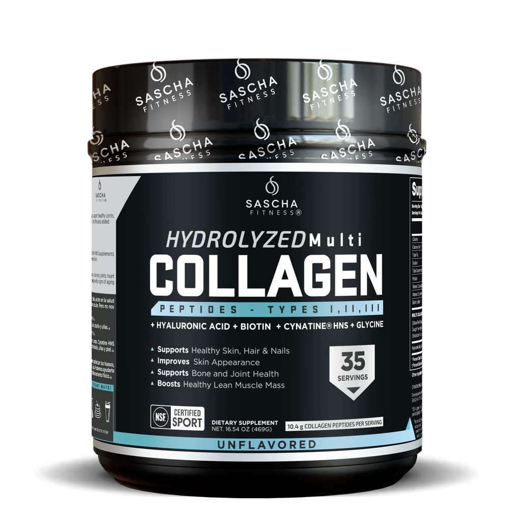 SASCHA FITNESS Hidrolized Multi Colagen Peptides Tipes 1,2 & 3 