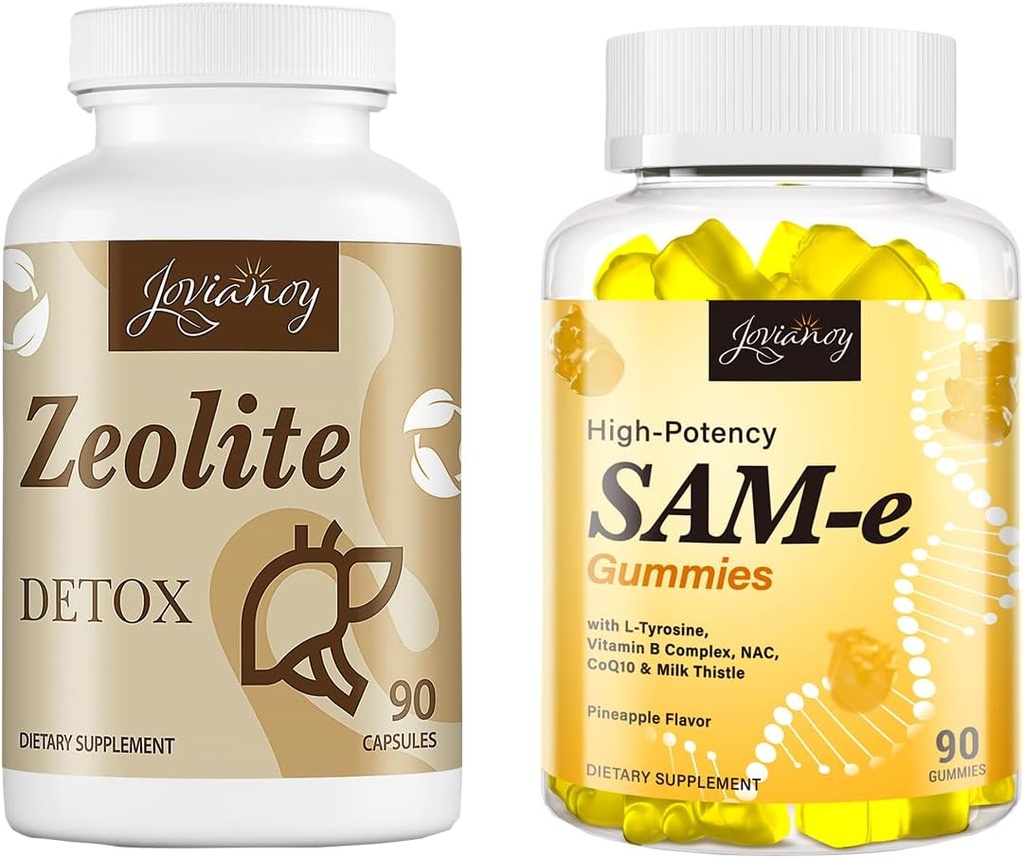 SAM-e Gummies şi capsule de dezintoxicare Zeolite