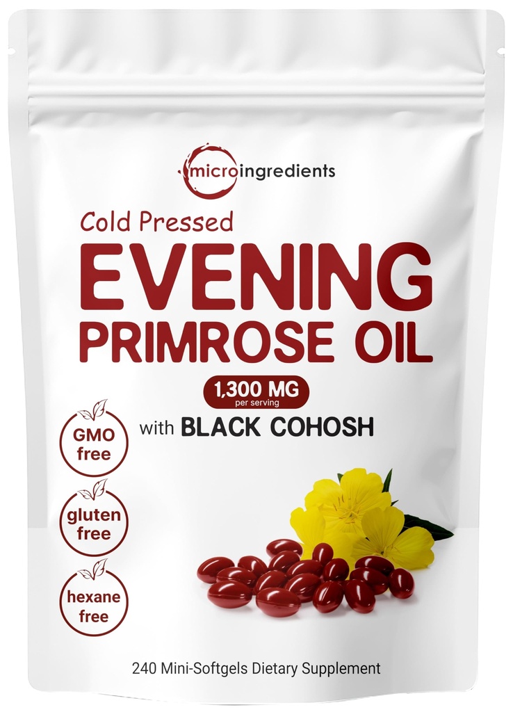 Micro Ingrediente Seara Primrose ulei 1300mg Per Servire, 240 Softgels 