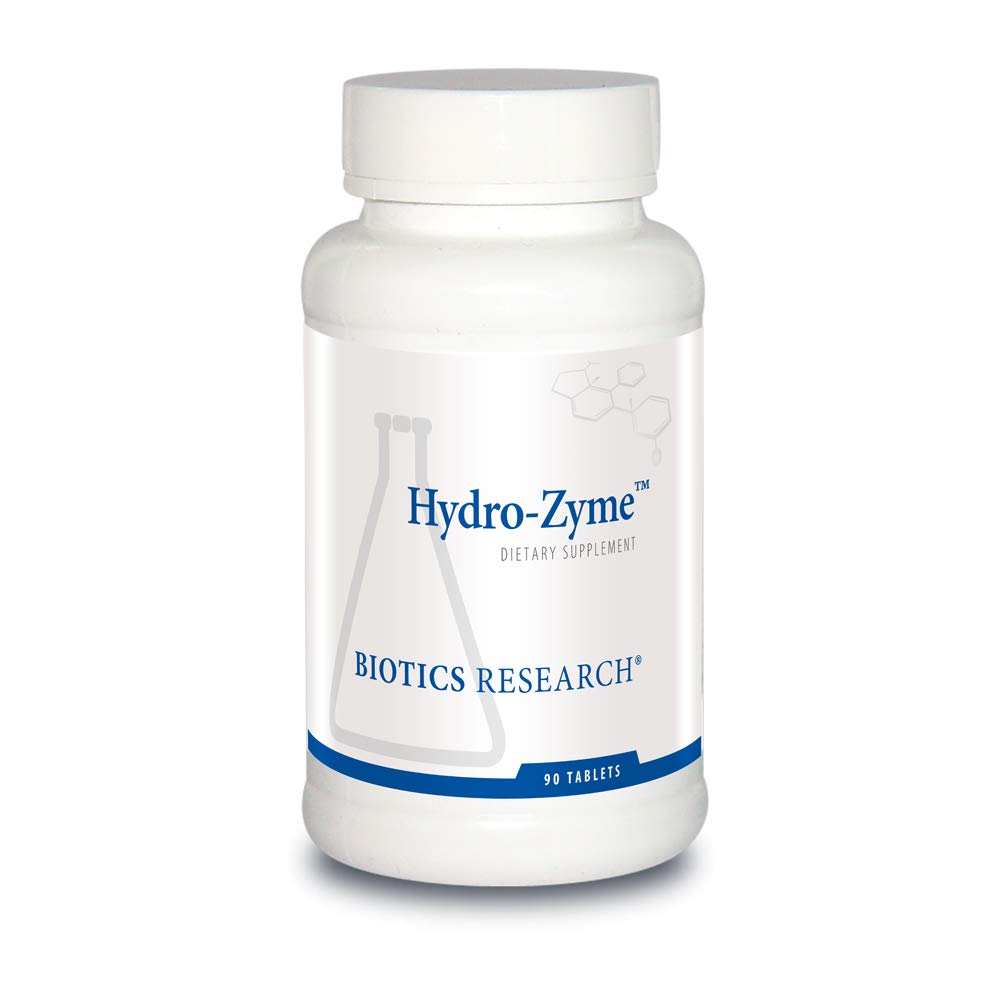 Biotics Research Hydro-Zyme Digestive Support, Conține Betaine Hydrochloride, Sprijină pH Gastric sănătos 90 comprimate