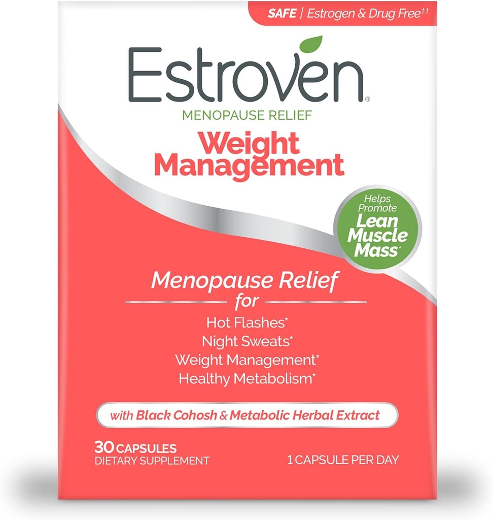 Estroven Menopause Relief Management greutate 60 & 30 Conte dovedit clinic Gestionaţi greutate Flash-uri fierbinte noapte transpiraţii