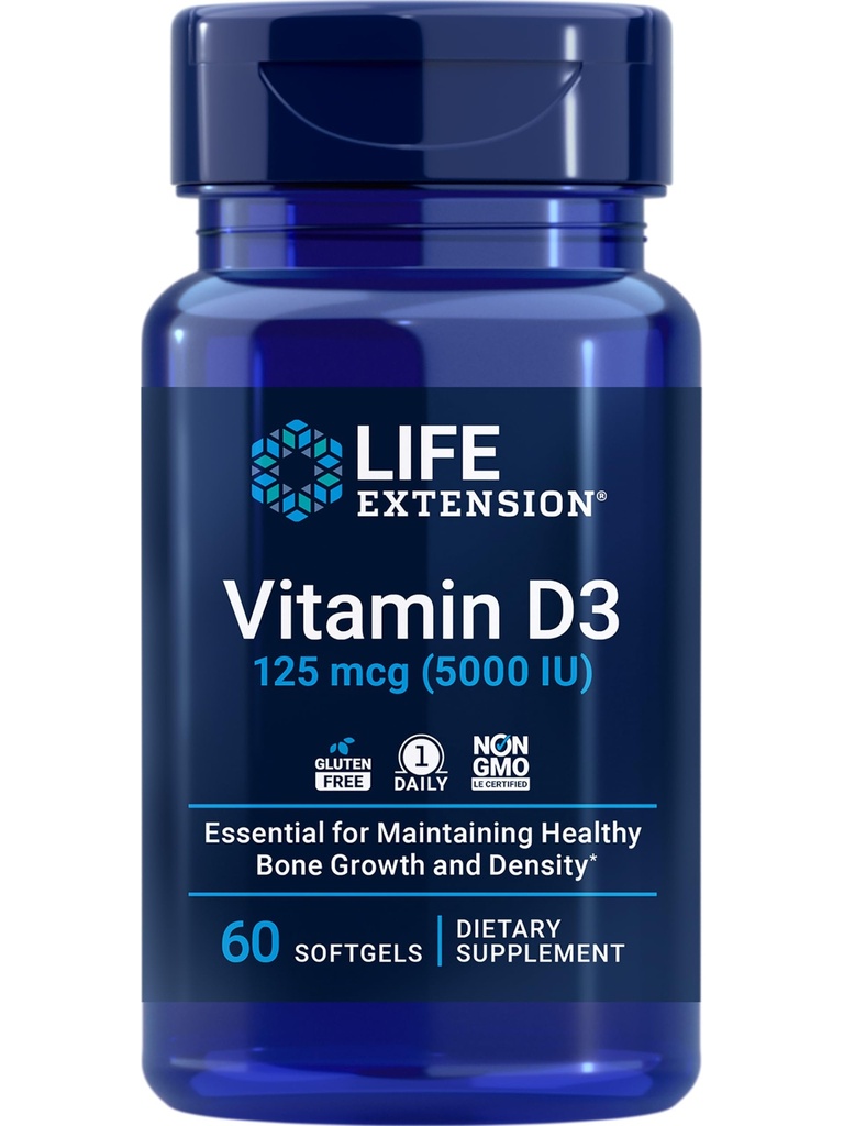 Extensie de viaţă 268mg Super Vitamina E & 5000UI Vitamina D3 - Inima, Brain & Imuna Suport