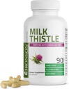 Bronson Milk Thistle Silymarin Marianum & Dandelion Root Health Support, Antioxidant Support, Detox, 90 Capsule