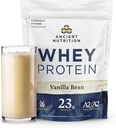Proteină Fed Whey, 23g Proteină, Colagen peptide hidrolizate, Proteină organică regenerativă A2/A2 de lapte (35 Servings, Vanilla Bean)