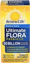 Reînnoirea vieții Capsule probiotice de îngrijire suplimentară, 50 Miliarde CFU Garantat, Zilnic Supplement Supplement Suport Immune, Digestive, Respirator Sanatate(1), L. Rhamnosus GG, Dairy, Soy și Gluten-Free, 30 Conte