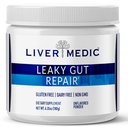 Leaky Gut Repair Gut de sprijin pentru sănătate pulbere Glutamina Slippery Elm pentru IBS Arsuri la stomac înăbușit pentru femei și bărbați Capsule (neflavorizate) 180g